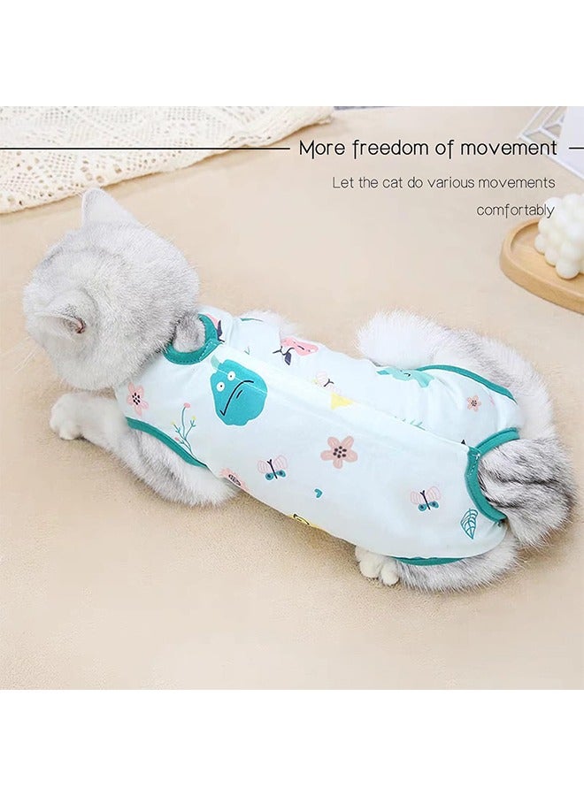 Dog/Cat Recovery Suit, Cat Onesie After Surgery Anti Licking Wounds for Cats/Dogs, Cat Surgery Recovery Suit, Cat Spay Recovery Suit Female(Green, XL) - Image 3